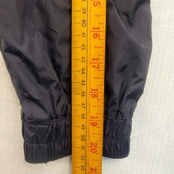 Gap Kids XL 12 Navy Windbreaker Yellow Blue Stripes Full-Zip Hooded Mesh Lining - Picture 11 of 11